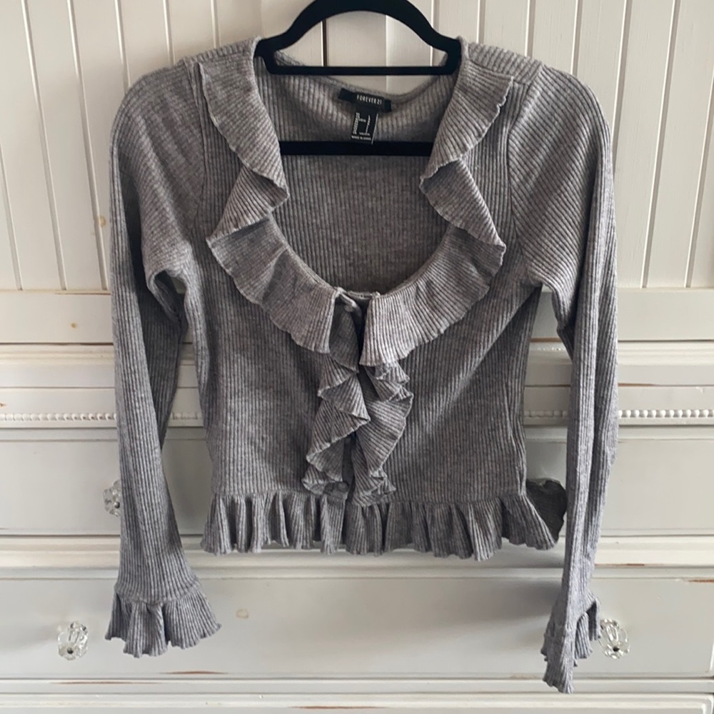 soft grey long sleeve